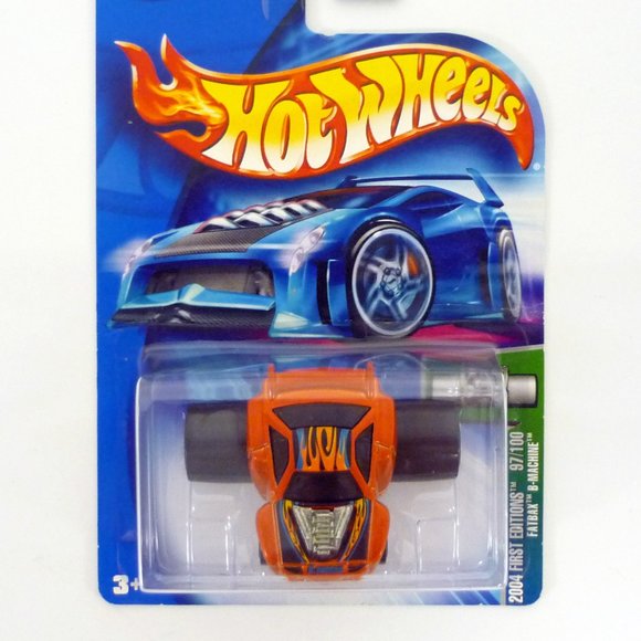 Hot Wheels Fatbax B-Machine #097 First Editions 97/100 Orange Die-Cast Car 2004 - Picture 1 of 1